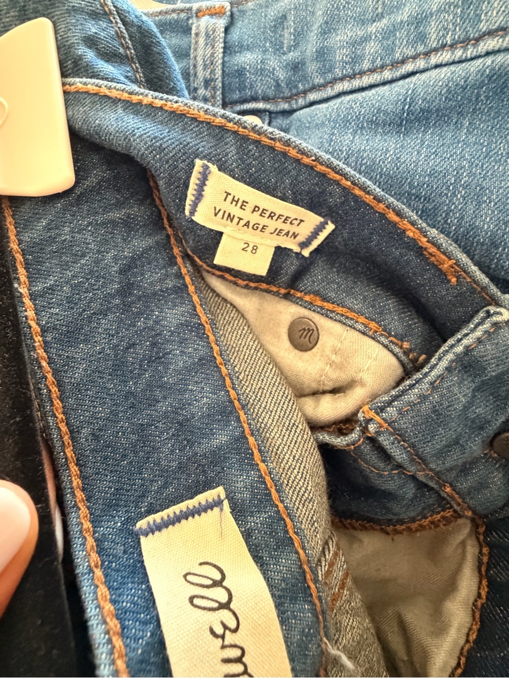 Madewell The Perfect Vintage High-Rise Jeans - Blue